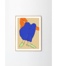Plakat / Grafika Lying Down in Blue and Red Rosie McGuinness, The Poster Club
