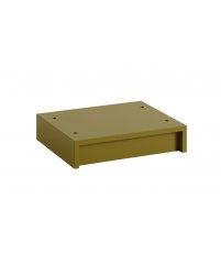 Cok&oacute;ł regału modułowego STACKED 2.0 Muuto - 43,5 x 35 cm, brązowozielony