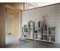 Cokół regału modułowego STACKED 2.0 Muuto - 43,5 x 35 cm, brązowozielony