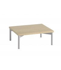 Podium regału modułowego STACKED TUBE BASE Muuto - 43,5 x 35 cm, dębowe/ szara podstawa