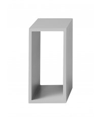 Regał modułowy STACKED Muuto - elementy szare otwarte