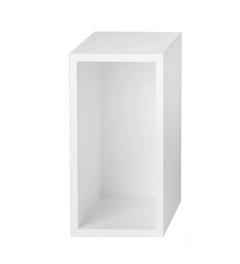 Regał modułowy STACKED Muuto - elementy białe zamknięte