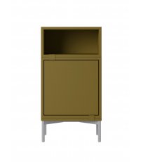 Regał modułowy STACKED Muuto - konfiguracja 2 bedside table, zielonobrązowa