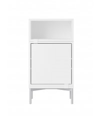 Regał modułowy STACKED Muuto - konfiguracja 2 bedside table, biała