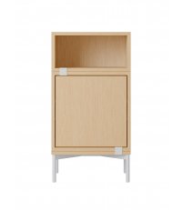 Regał modułowy STACKED Muuto - konfiguracja 2 bedside table, dębowa