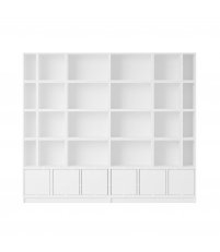 Regał modułowy STACKED Muuto - konfiguracja 1 bookcase, biała