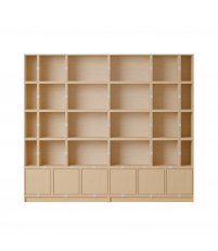 Regał modułowy STACKED Muuto - konfiguracja 1 bookcase, dębowa
