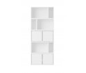 Regał modułowy STACKED Muuto - konfiguracja 8 bookcase, biała