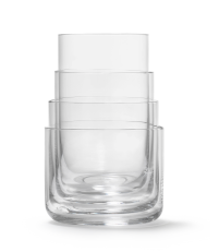 Szklanki  Nesting Glasses Set Aarke - zestaw składa się z 4 szklanek ze szkła kryształowego
