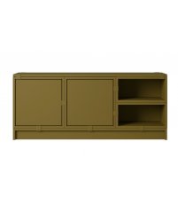 Regał modułowy STACKED Muuto - konfiguracja 2 hallway storage, zielonobrązowa