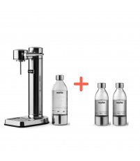 Zestaw: Saturator Carbonator 3 Aarke (wybrany kolor) + 2 dodatkowe butelki PET 650 ml