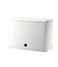 Szafka modułowa z drzwiami uchylnymi String Furniture- system String®, rozm. 58/42/30, biała