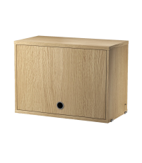 Szafka modułowa z drzwiami uchylnymi String Furniture- system String®, rozm. 58/42/30, dąb