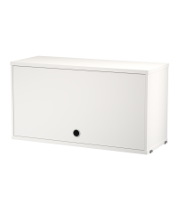Szafka modułowa z drzwiami uchylnymi String Furniture- system String®, rozm. 78/42/30, biała