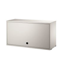 Szafka modułowa z drzwiami uchylnymi String Furniture- system String®, rozm. 78/42/30, biała