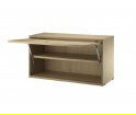 Szafka modułowa z drzwiami uchylnymi String Furniture- system String®, rozm. 78/42/30, dąb