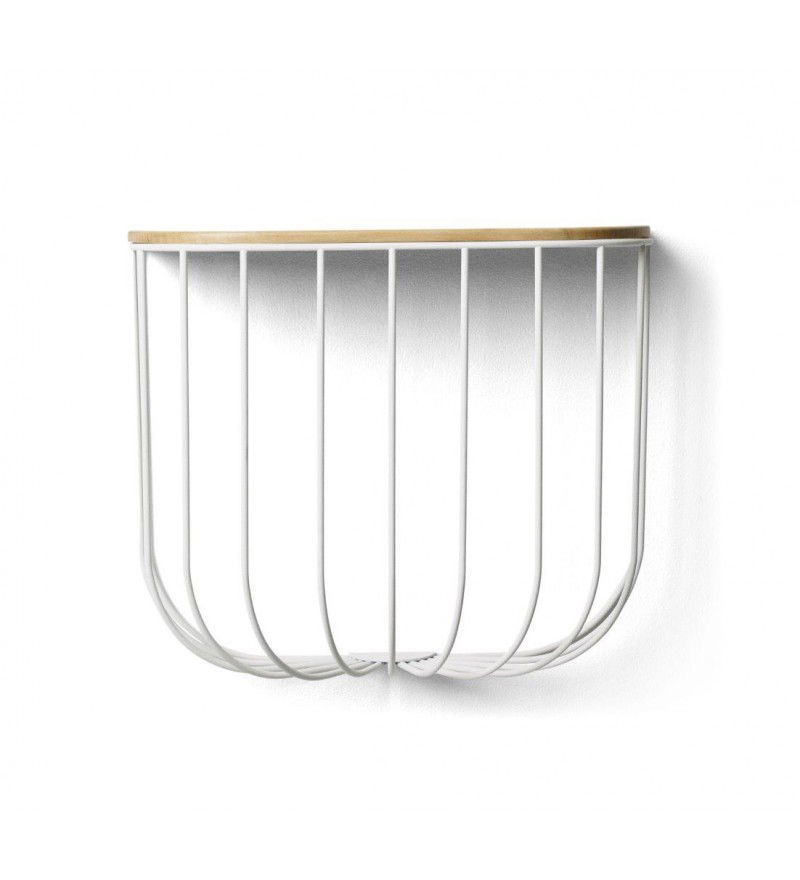 P&oacute;łka Cage Audo Copenhagen (dawniej Menu) - biała / jesion