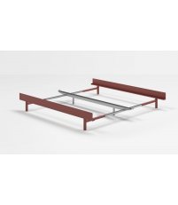 Ł&oacute;żko regulowane Moebe - pudrowy r&oacute;ż, szer. 90- 180 cm