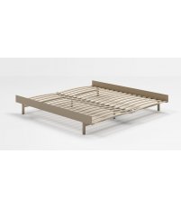 Łóżko Moebe - piaskowy, szer. 180 cm, ze stelażem