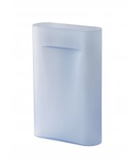 Wazon Ridge Muuto - wysokość 48 cm, jasnoniebieski, matowe szkło