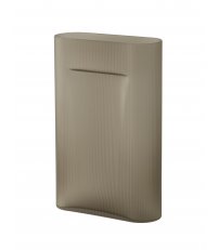 Wazon Ridge Muuto - wysokość 48 cm, taupe, matowe szkło