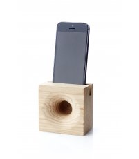 Wzmacniacz dźwięku / głośnik do smartfona Ambra Phone We Do Wood - bielony dąb