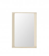Lustro Arced Muuto - 80x55 cm, naturalny świerk