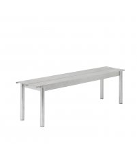 Ławka ogrodowa LINEAR STEEL 170 x 34 cm MUUTO - ocynkowana stal, na zwenątrz