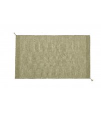 Dywan PLY Muuto - moss green, poliester z recyklingu, 140 x 85 cm