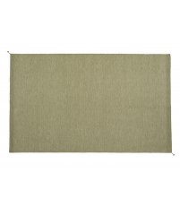 Dywan PLY Muuto - moss green, poliester z recyklingu, 300 x 200 cm