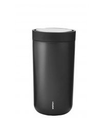 Kubek termiczny To Go Click Stelton - 200ml, metaliczny czarny