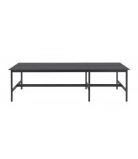 Stół biurowy Linear System High Table Muuto - wys. 95cm, konfiguracja 1, czarny blat z nanolaminatu/ABS, czarna podstawa