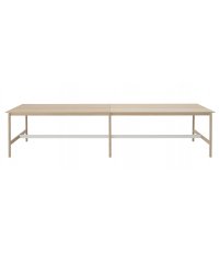 Stół biurowy Linear System High Table Muuto - wys. 105cm, konfiguracja 2, dębowy