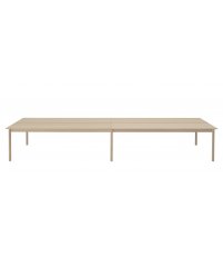 Stół biurowy Linear System Table Muuto - 110cm x 480cm, konfiguracja 2, dębowy