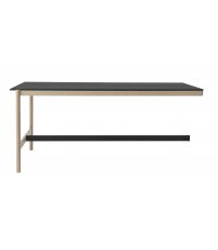 Moduł końcowy stołu biurowego Linear System End Module Muuto - 110x120cm, dębowy