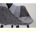 Krzesło tapicerowane Eleven / Twelve Patchwork Grey Zuiver