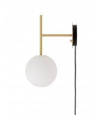 Kinkiet TR Bulb Suspended Audo Copenhagen (dawniej Menu) - mosiężna / matowe szkło