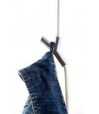 Wieszak - lina Wardrope Authentics biało - srebrny