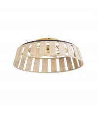 Wentylator / wiatrak sufitowy Mim LED Forlight - średnica 61 cm, juta, naturalne drewno