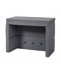 Sofa / stolik wielofunkcyjny dla dzieci KK Play Fold Square  by KlipKlap - niebieskoszary