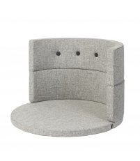 Sofka / stolik wielofunkcyjny dla dzieci KK Play Fold Circle by KlipKlap - odcienie szarości