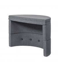 Sofka / stolik wielofunkcyjny dla dzieci KK Play Fold Circle by KlipKlap - odcienie szarości