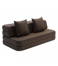 Sofa dla dzieci KK 3 Fold XL Soft by KlipKlap - 140 cm, piaskowa