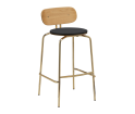 Hoker Curious Barstool UMAGE - 75 cm, shadow, złote nogi