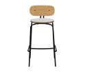 Hoker Curious Barstool UMAGE - 75 cm, white sands, czarne nogi