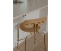 Hoker Curious Counter stool UMAGE - 65 cm, sugar brown, złote nogi
