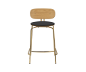 Hoker Curious Counter stool UMAGE - 65 cm, shadow, złote nogi