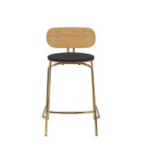 Hoker Curious Counter stool UMAGE - 65 cm, shadow, złote nogi
