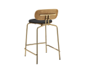 Hoker Curious Counter stool UMAGE - 65 cm, shadow, złote nogi