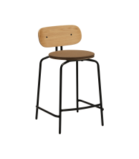 Hoker Curious Counter stool UMAGE - 65 cm, sugar brown, czarne nogi